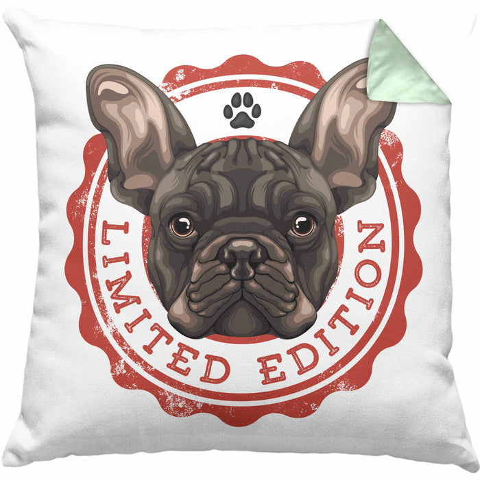 Boxer Hunde Kissen mit Füllung 40x40 Geschenk Hundebesitzerin Boxer Frauchen Herrchen Geschenkidee Kaffee-Kissen mit Füllung 40x40 Limited Edition (Grau) Grün Trendation