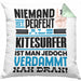 Kitesurfer Geschenk Kissen mit Füllung 40x40 Lustige Geschenkidee für Kitesurfer Geburtstag Niemand Ist Perfekt Aber Als Kitesurfer Ist Man Nah Dran (Grau) Grün Trendation
