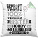 Hobbymeteorologe Geschenk Lustiger Spruch für Hobbymeteorologe Geschenkidee Bester Hobbymeteorologe Der WeltKissen mit Füllung 40x40 (Grau) Grün Trendation