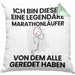 Marathonläufer Geschenk Kissen mit Füllung 40x40 Lustige Geschenkidee Geburtstag für Marathonläufer Ich Bin Dieser Legendäre Marathonläufer Von Dem Alle Geredet Haben (Grau) Grün Trendation