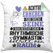 RhythmischeGymnastin Geschenk Kissen mit Füllung 40x40 Lustiger Spruch Erheben Sie Sich Der RhythmischeGymnastin Betritt den Raum (Grau) Grün Trendation
