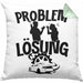 Auto Liebhaber Kissen mit Füllung 40x40 Geschenk für Driften Männer Geschenkidee Problem und Lösung Drifter (Grau) Grün Trendation