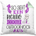 So Sieht Ein Richtig Cooler Outdoor-Koch Aus Kissen mit Füllung 40x40 Geschenk für Outdoor-Koch Geburtstag Geschenkdiee (Grau) Grün Trendation