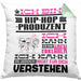 Hip-Hop-Produzent Geschenk Kissen mit Füllung 40x40 Geschenkidee für Hip-Hop-Produzent Geburtstag Lustig Ich Bin Hip-Hop-Produzent Ich Kann Es Dir Erklären Aber Nicht Für Dich Verstehen (Grau) Grün Trendation