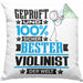 Violinist Geschenk Lustiger Spruch für Violinist Geschenkidee Bester Violinist Der WeltKissen mit Füllung 40x40 (Grau) Grün Trendation