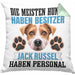 Jack Russell Besitzer Kissen mit Füllung 40x40 Geschenk Lustiger Spruch Geschenkidee Besitzerin Jack Russell Haben Personal (Grau) Grün Trendation