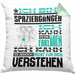 Spaziergänger Geschenk Kaffee-Kissen mit Füllung 40x40 Geschenkidee für Spaziergänger Ich Bin Spaziergänger Ich Kann Es Dir Erklären Jedoch Nicht Für Dich Verstehen Spruch Lustig (Grau) Grün Trendation