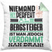 Bergsteiger Geschenk Kissen mit Füllung 40x40 Lustige Geschenkidee für Bergsteiger Geburtstag Niemand Ist Perfekt Aber Als Bergsteiger Ist Man Nah Dran (Grau) Grün Trendation