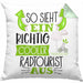 So Sieht Ein Richtig Cooler Radtourist Aus Geschenk Kissen mit Füllung 40x40 Lustiger Spruch Geschenkidee (Grau) Grün Trendation