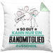 Bandmitglied Geschenk Kissen mit Füllung 40x40 So Gut Kann Nur Ein Bandmitglied Aussehen Geschenkidee (Grau) Grün Trendation