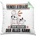 Hundeliebhaber Kissen mit Füllung 40x40 Geschenk für Hundeliebhaber Der Mann Der Alles Kann Geschenkidee zum Geburtstag (Grau) Grün Trendation