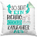 So Sieht Ein Richtig Cooler Kanufahrer Aus Geschenk Kissen mit Füllung 40x40 Lustiger Spruch Geschenkidee (Grau) Grün Trendation