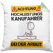 Kanufahrer Kissen mit Füllung 40x40 Geschenk Lustiger Spruch Geschenkidee für Kanufahrer Achtung Hochleistungs Kanufahrer Bei Der Arbeit (Grau) Grün Trendation