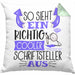 Schriftsteller Autor Kissen mit Füllung 40x40 Geschenk So Sieht Ein RIchtig Cooler Schriftsteller Autor Aus Geschenkidee Lustiger Spruch Geburtstag (Grau) Grün Trendation