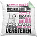 Musikredakteur Geschenk Kissen mit Füllung 40x40 Lustige Geschenkdiee für einen Musikredakteur Geburtstag Ich Bin Musikredakteur Ich Kann Es Dir Erklären Aber Nicht Für Dich Verstehen (Grau) Grün Trendation