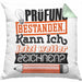 Bachelor Master Prüfung Bestanden Geschenk Kissen mit Füllung 40x40 Studium Prüfung Bestanden Kann Ich Jetzt Weiter Zeichnen Künstlerin (Grau) Grün Trendation