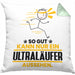 Ultraläufer Geschenk Kissen mit Füllung 40x40 So Gut Kann Nur Ein Ultraläufer Aussehen Geschenkidee (Grau) Grün Trendation