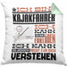 Kajakfahrer Geschenk Kissen mit Füllung 40x40 Lustige Geschenkdiee für einen Kajakfahrer Geburtstag Ich Bin Kajakfahrer Ich Kann Es Dir Erklären Aber Nicht Für Dich Verstehen (Grau) Grün Trendation