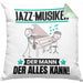 Jazz-Musiker Kissen mit Füllung 40x40 Geschenk für Jazz-Musiker Der Mann Der Alles Kann Geschenkidee zum Geburtstag (Grau) Grün Trendation