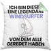 Windsurfer Geschenk Kissen mit Füllung 40x40 Lustige Geschenkidee Geburtstag für Windsurfer Ich Bin Dieser Legendäre Windsurfer Von Dem Alle Geredet Haben (Grau) Grün Trendation
