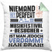 Musikfestival-Besucher Geschenk Kissen mit Füllung 40x40 Lustige Geschenkidee für Musikfestival-Besucher Geburtstag Niemand Ist Perfekt Aber Als Musikfestival-Besucher Ist Man Nah Dran (Grau) Grün Trendation