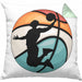 Basketball Kissen mit Füllung 40x40 Geschenk Basketballspieler Trainer Geschenkidee Lustige Kissen mit Füllung 40x40 Basketballer Jungs Jungen Coach (Grau) Grün Trendation