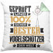Vogelschützer Geschenk Lustiger Spruch für Vogelschützer Geschenkidee Bester Vogelschützer Der WeltKissen mit Füllung 40x40 (Grau) Grün Trendation