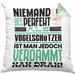 Vogelschützer Geschenk Kissen mit Füllung 40x40 Lustige Geschenkidee für Vogelschützer Geburtstag Niemand Ist Perfekt Aber Als Vogelschützer Ist Man Nah Dran (Grau) Grün Trendation