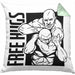 MMA-Kissen mit Füllung 40x40 Geschenk für MMA-Kämpfer Geschenkidee Free Hugs (Grau) Grün Trendation