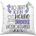 Katzencafégänger Kissen mit Füllung 40x40 So Sieht Ein Richtig Cooler Katzencafégänger Aus Geschenk Lustiger Spruch Geschenkidee (Grau) Grün Trendation