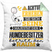 Hundebesitzer Geschenk Kissen mit Füllung 40x40 Lustiger Spruch Erheben Sie Sich Der Hundebesitzer Betritt den Raum (Grau) Grün Trendation