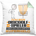 Discgolf-Spieler Geschenk Kissen mit Füllung 40x40 Ich Bin Discgolf-Spieler Aber Sag Doch Einfach Superheld Lustige Geschenkdiee für Discgolf-Spieler (Grau) Grün Trendation