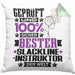 Slackline-Instruktor Geschenk Lustiger Spruch für Slackline-Instruktor Geschenkidee Bester Slackline-Instruktor Der WeltKissen mit Füllung 40x40 (Grau) Grün Trendation