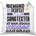 Songtexter Geschenk Kissen mit Füllung 40x40 Lustige Geschenkidee für Songtexter Geburtstag Niemand Ist Perfekt Aber Als Songtexter Ist Man Nah Dran (Grau) Grün Trendation