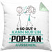 Pop-Fan Geschenk Kissen mit Füllung 40x40 So Gut Kann Nur Ein Pop-Fan Aussehen Geschenkidee (Grau) Grün Trendation