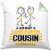 Cousin Geschenk Kissen mit Füllung 40x40 So Gut Kann Nur Ein Cousin Aussehen Geschenkidee (Grau) Grün Trendation
