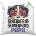 Berner Sennen Papa Besitzer Kissen mit Füllung 40x40 Geschenk Lustiger Spruch Geschenkidee Berner Sennen Liebhaber (Grau) Grün Trendation