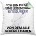 Kitesurfer Geschenk Kissen mit Füllung 40x40 Lustige Geschenkidee Geburtstag für Kitesurfer Ich Bin Dieser Legendäre Kitesurfer Von Dem Alle Geredet Haben (Grau) Grün Trendation