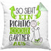 Gärtner Kissen mit Füllung 40x40 Geschenk So Sieht Ein RIchtig Cooler Gärtner Aus Geschenkidee Lustiger Spruch Geburtstag (Grau) Grün Trendation
