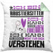 Haustiersitter Geschenk Kaffee-Kissen mit Füllung 40x40 Geschenkidee für Haustiersitter Ich Bin Haustiersitter Ich Kann Es Dir Erklären Jedoch Nicht Für Dich Verstehen Spruch Lustig (Grau) Grün Trendation