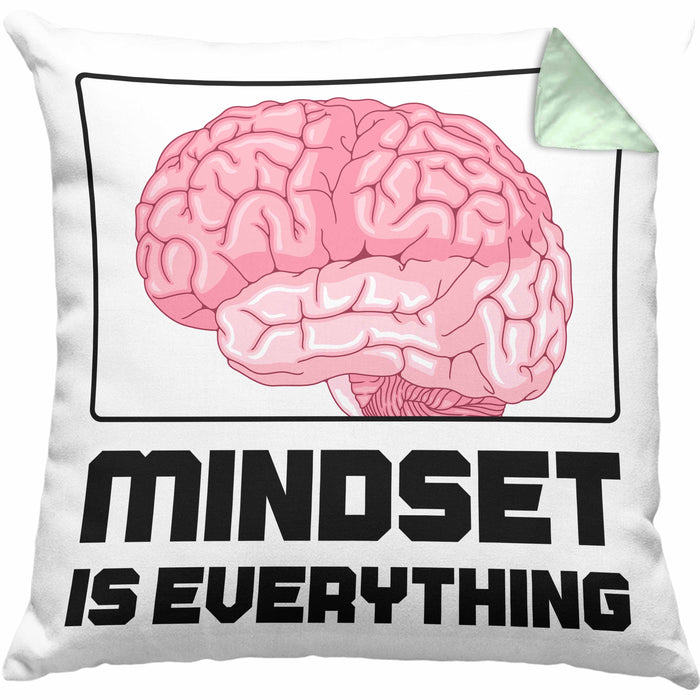 Entrepreneur Kissen mit Füllung 40x40 Entrepreneurship Geschenk Spruch Motivation Idee Mindset (Grau) Grün Trendation