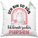 Geschenk für beste Freundin Kissen mit Füllung 40x40 Alpaka Llama Kissen mit Füllung 40x40 mit Spruch Ich Bin So Süß Ich Könnte Zucker Pupsen Geschenkidee für Frauen (Grau) Grün Trendation