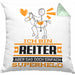 Reiter Geschenk Kissen mit Füllung 40x40 Ich Bin Reiter Aber Sag Doch Einfach Superheld Lustige Geschenkdiee für Reiter (Grau) Grün Trendation