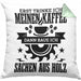 Erst Kaffe Baue Sachen Aus Holz Kreissäge Kissen mit Füllung 40x40 Geschenk Holzarbeiter Geschenkidee Schreiner (Grau) Grün Trendation