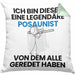 Posaunist Geschenk Kissen mit Füllung 40x40 Lustige Geschenkidee Geburtstag für Posaunist Ich Bin Dieser Legendäre Posaunist Von Dem Alle Geredet Haben (Grau) Grün Trendation