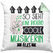 Musikerin Geschenk Kissen mit Füllung 40x40 Lustig Geschenkidee für Musikerin Geburtstag So Sieht Eine Richtig Coole Musikerin Aus Frauen Spruch (Grau) Grün Trendation