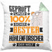 Höhlenforscher Geschenk Lustiger Spruch für Höhlenforscher Geschenkidee Bester Höhlenforscher Der WeltKissen mit Füllung 40x40 (Grau) Grün Trendation