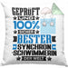 Synchronschwimmerin Geschenk Lustiger Spruch für Synchronschwimmerin Geschenkidee Bester Synchronschwimmerin Der WeltKissen mit Füllung 40x40 (Grau) Grün Trendation