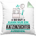 Katzenzüchter Geschenk Kissen mit Füllung 40x40 So Gut Kann Nur Ein Katzenzüchter Aussehen Geschenkidee (Grau) Grün Trendation