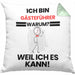 Gästeführer Geschenk Kissen mit Füllung 40x40 Lustiger Spruch Ich Bin Gästeführer Warum Weil Ich Es Kann Geschenkidee Bester Gästeführer Geburtstag (Grau) Grün Trendation